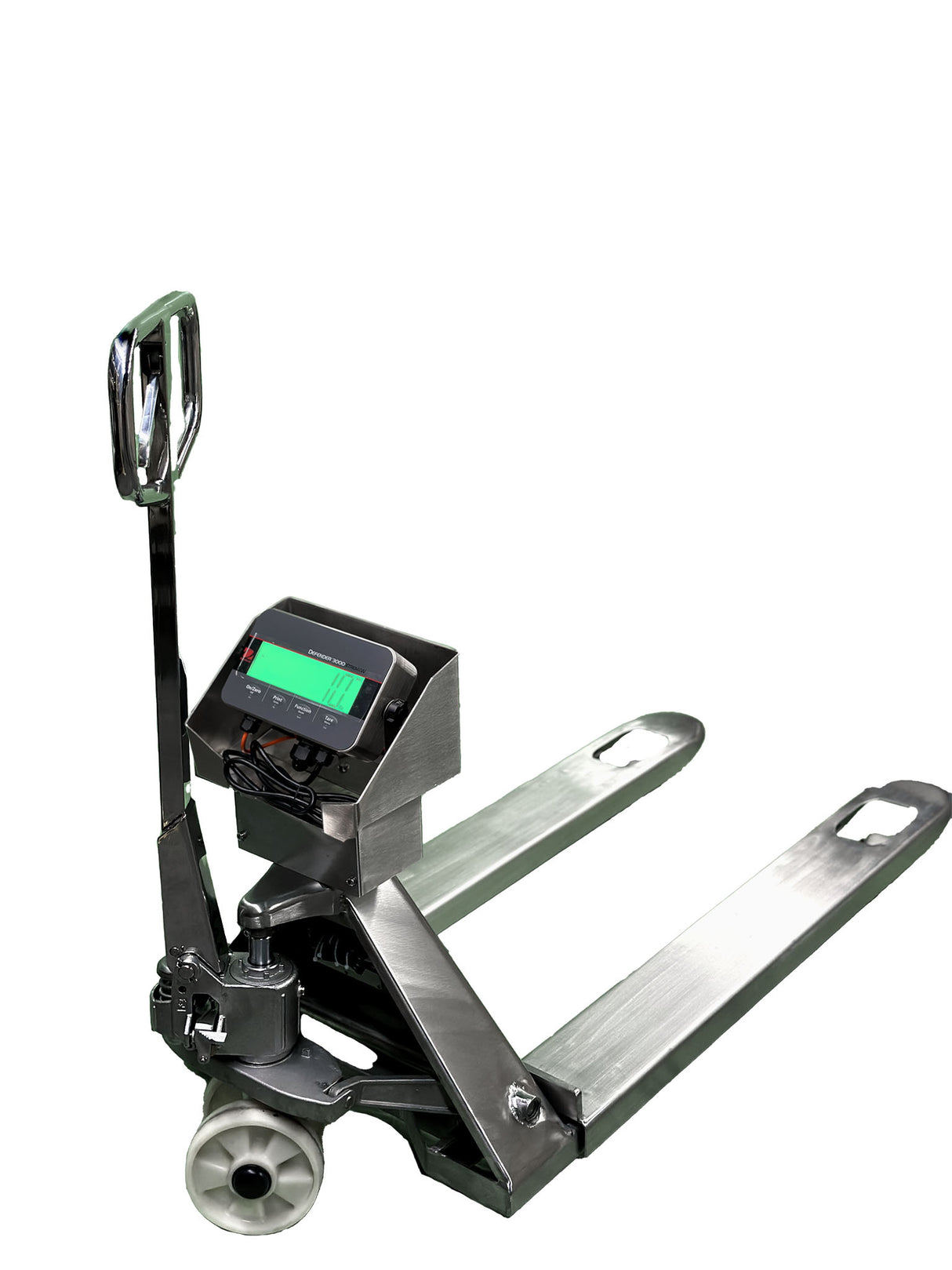 stainless steel pallet truck scale with digital weight indicator