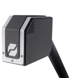 Cubiscan 75 Pro dimensioning sensor head in black and silver on a white background, used for automated cubing and weighing systems.