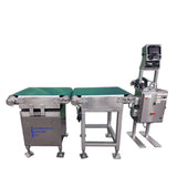 Multi conveyor checkweigher in stainless steel