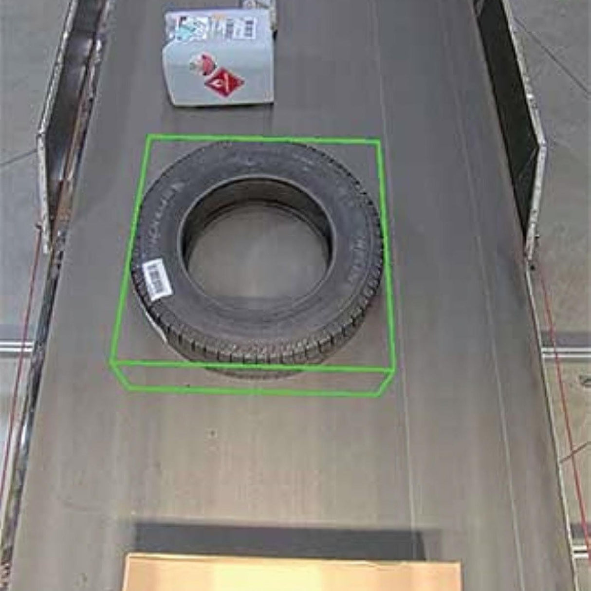 MFDS Tire on conveyor belt